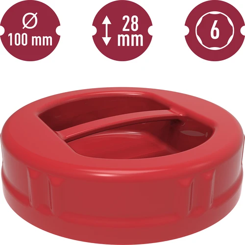 Plastový uzávěr fi100 TO - 5