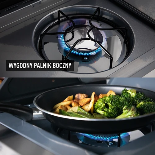 Plynový gril dragON BBQ201, 18,8 kW, stříbrný - 7