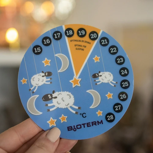 Pokojový teploměr, kapalně krystalický, dětský Ø 11cm - 3