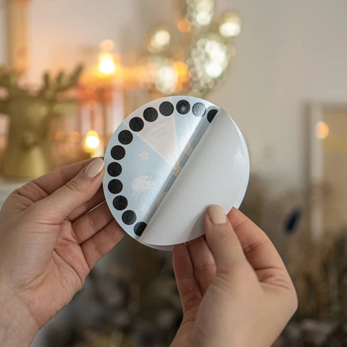 Pokojový teploměr, kapalně krystalický, dětský Ø 11cm - 4