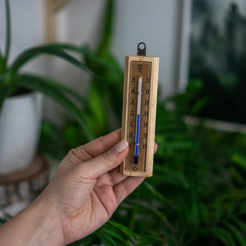 Pokojový teploměr se zlatou stupnicí (-10°C do +50°C) 12cm - 5