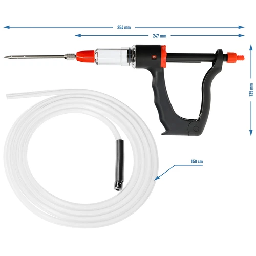 Poloautomatický uzenářský injektor se sadou jehel a hadičkou - 8