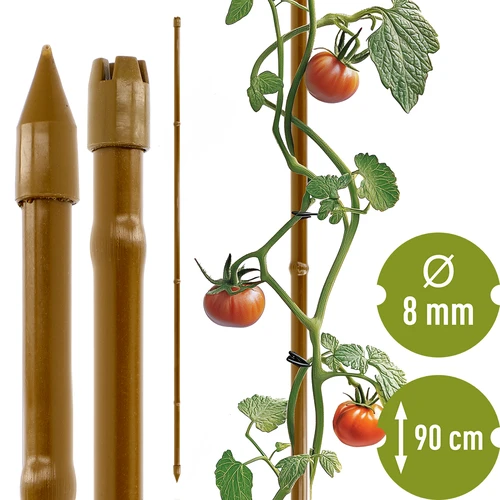 Potažená ocelová tyčka ve tvaru bambusu, 90 cm x 8 mm