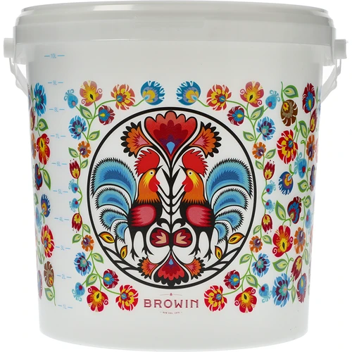 Potravinářský kbelík GWIOZDA - s víkem, 10 L - 2