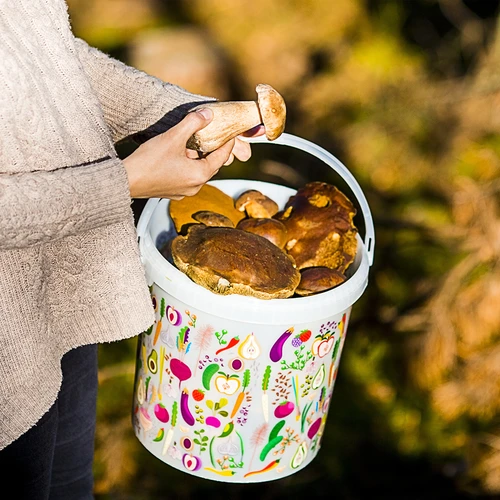 Potravinářský kbelík s víkem 10 L - zelenina - 3