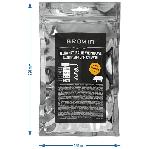 Prémiová vepřová střeva 28/30mm, 3-8m, 20m - 4