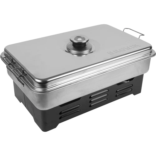 Přenosná udírna s teploměrem a ovocnými štěpkami - 2