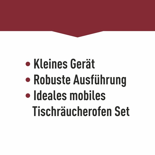 Přenosná udírna s teploměrem a ovocnými štěpkami - 17