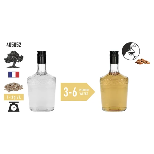 Přírodní dubové vločky pro aromatizaci alkoholů (whisky, bílé víno), 50 g - 6