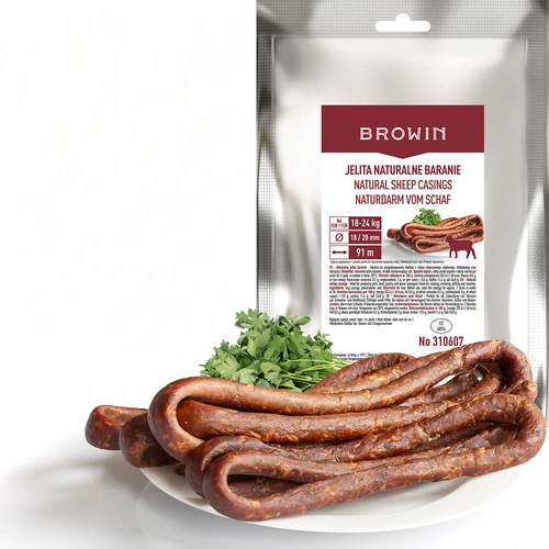 Přírodní ovčí střeva kal. 18/20 mm, 91 m - 2