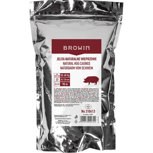 Přírodní vepřová střeva 28/30, 90m