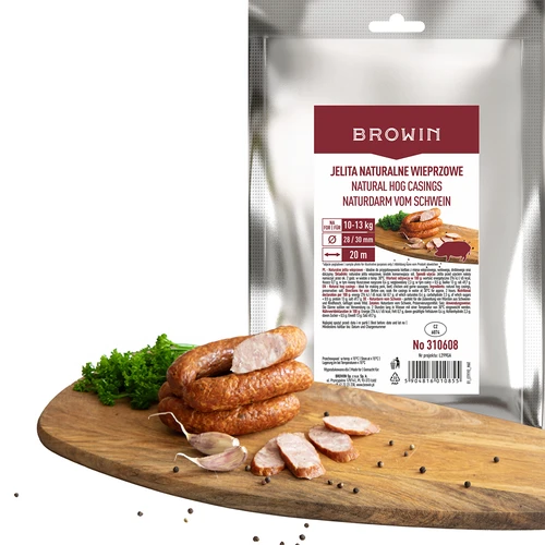 Přírodní vepřová střeva kal. 28/30 mm, 20 m - 2