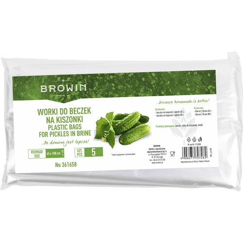 Pytel na kvašené produkty - do sudu 65 a 80L - 5 ks.