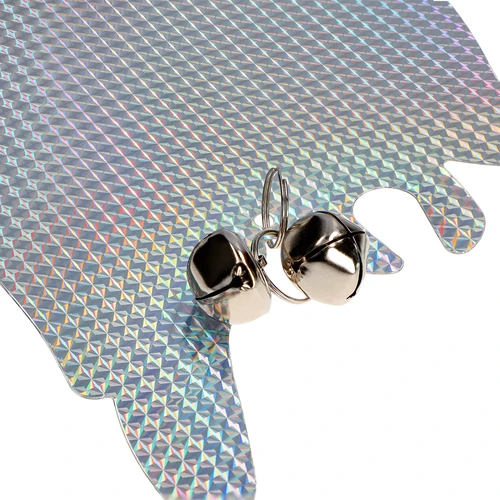 Reflexní závěs odpuzující ptáky - sova se zvonečky - 2