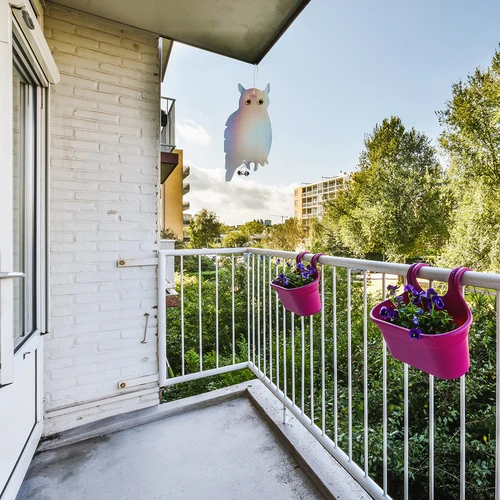 Reflexní závěs odpuzující ptáky - sova se zvonečky - 11