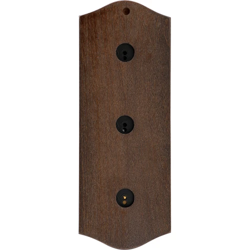 Retro meteorologická stanice - barva wenge se zlatými ciferníky - 4