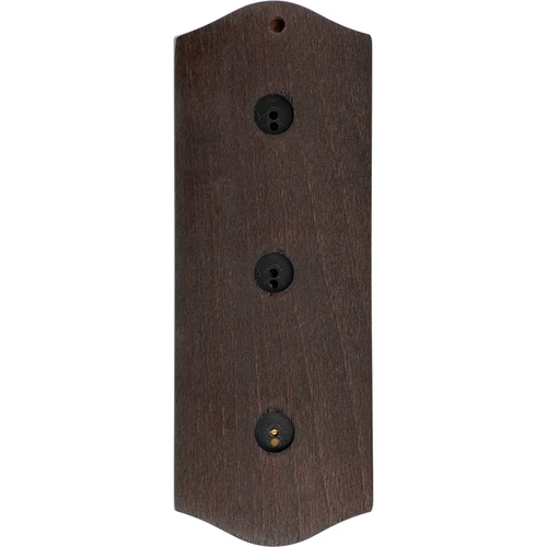 Retro meteorologická stanice - ořechová barva se zlatými ciferníky - 4