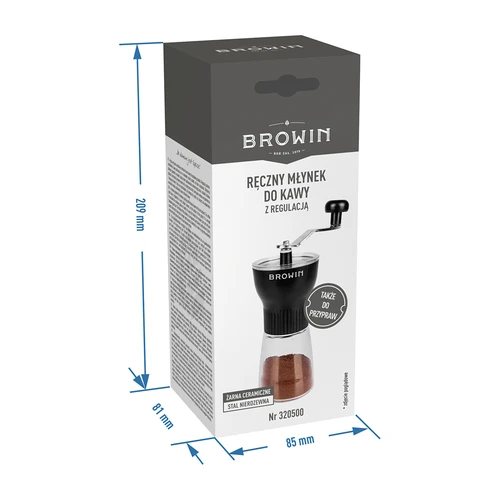 Ruční mlýnek na kávu s regulací - 8