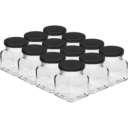 Sada 12 x sklenice 120ml + 30 etiket na označení koření - 2