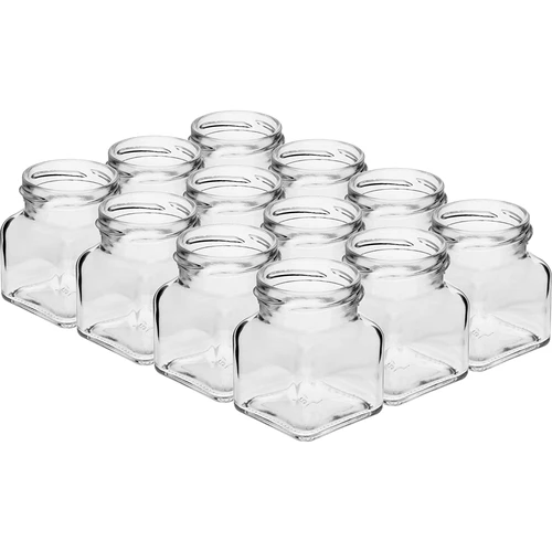 Sada 12 x sklenice 120ml + 30 etiket na označení koření - 4