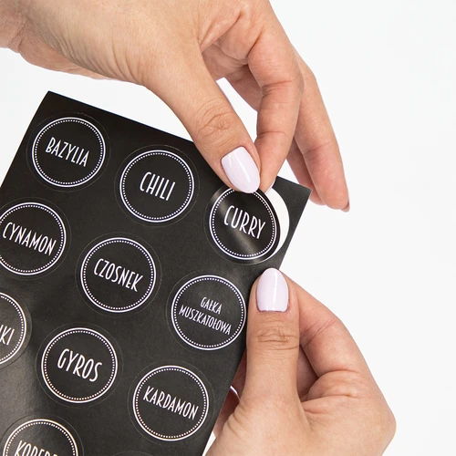 Sada 12 x sklenice 120ml + 30 etiket na označení koření - 11