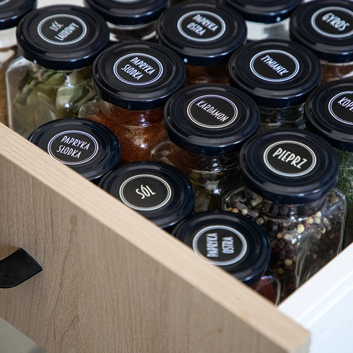 Sada 12 x sklenice 150ml + 30 etiket na označení koření - 14