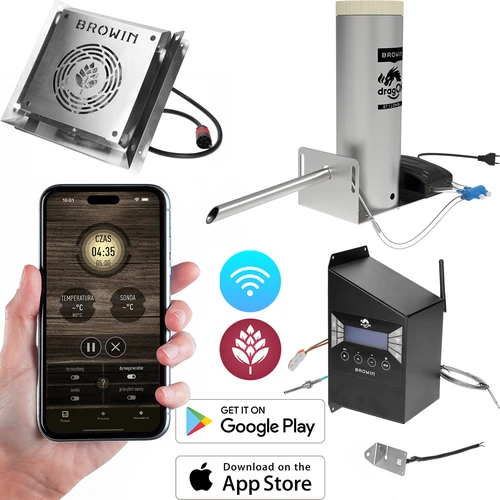 Sada dragON pro udírnu – moduly IQ s Wi‑Fi a generátor kouře JET 1 LONG