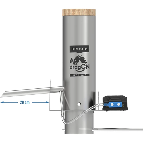 Sada dragON pro udírnu – moduly IQ s Wi‑Fi a generátor kouře JET 2 LONG s popelníkem - 5