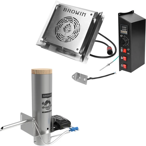 Sada dragON pro udírny - elektrické moduly s digitálním ovladačem a generátorem kouře JET 2 LONG