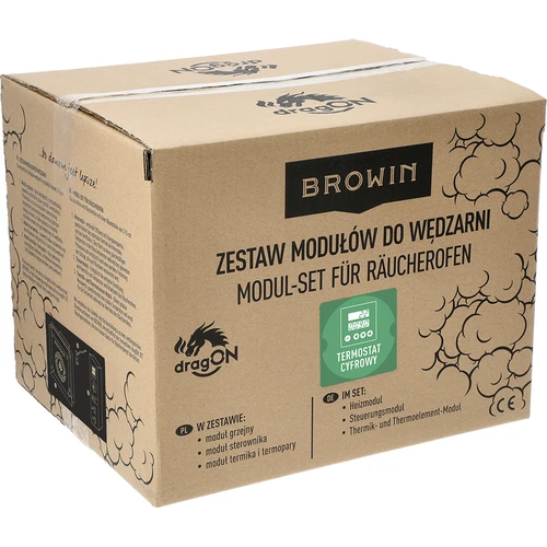 Sada elektrických modulů s digitálním ovladačem - dragON 1,5 kW, pro zahradní udírny - 9