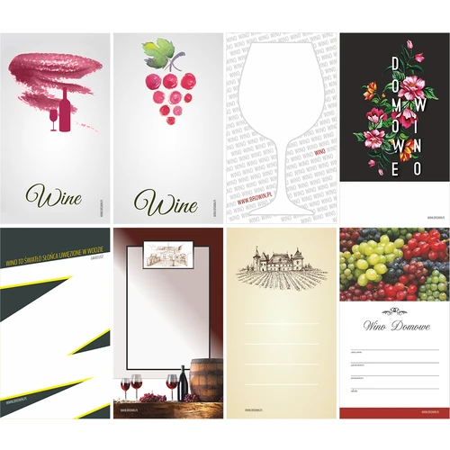 Sada: korky + etikety + kapsle - 8ks - 3