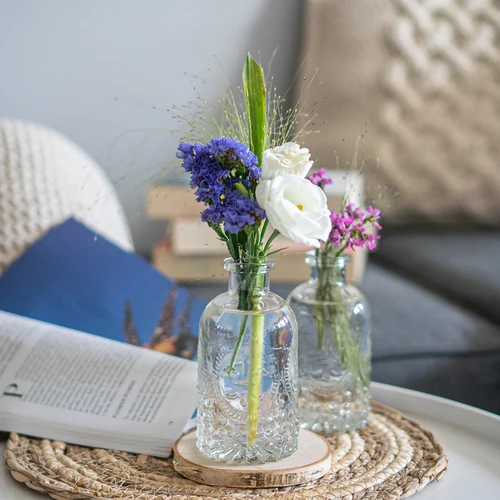 Sada lahviček s korky, 240 ml - 4 ks - 9