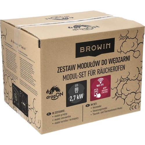 Sada modulů s Wi-Fi ovladačem - dragON IQ 2,7 kW, pro zahradní udírny - 11