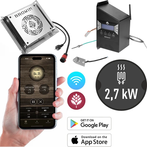 Sada modulů s Wi-Fi řídicí jednotkou – dragON IQ 2,7 kW, pro zahradní udírny