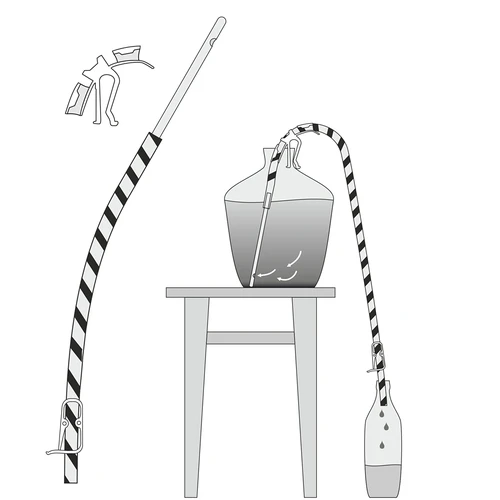 Sada na stáčení vína s držákem a svorkou - 10