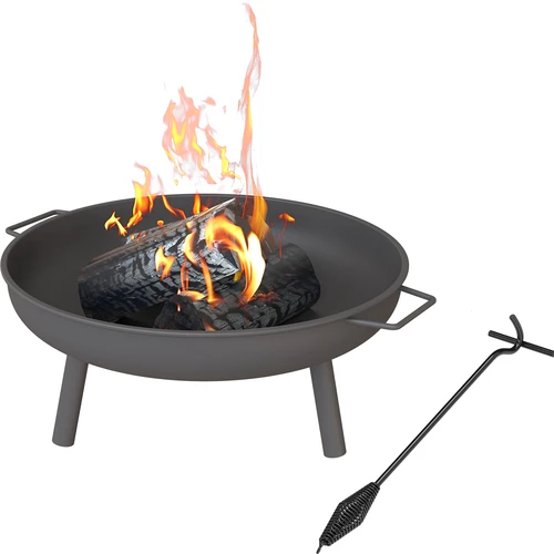 Sada ohniště fi 58 cm a pohrabáč-držák na kotlík nebo poklici litinového hrnce - 2