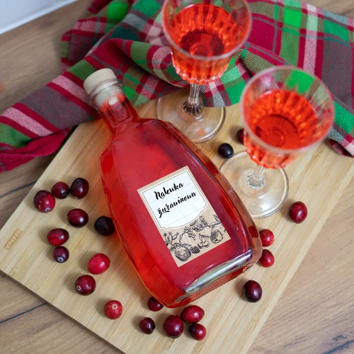 Samolepicí etikety 60 x 90 mm na lahve, sklenice ovoce skica - 20 ks. - 6