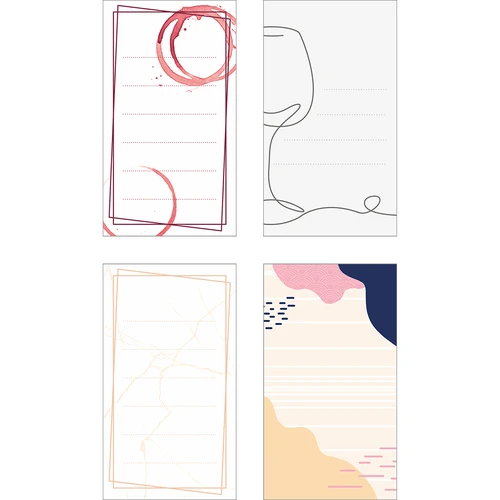 Samolepicí etikety na lahve na víno MIX 65/115 mm - 20 ks