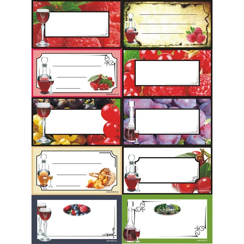 Samolepicí etikety na likéry - 30 ks.