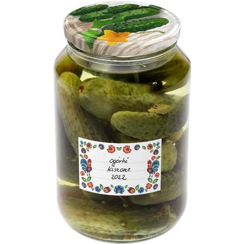 Samolepicí etikety vzor folk 85/55 mm - 20 ks - 5