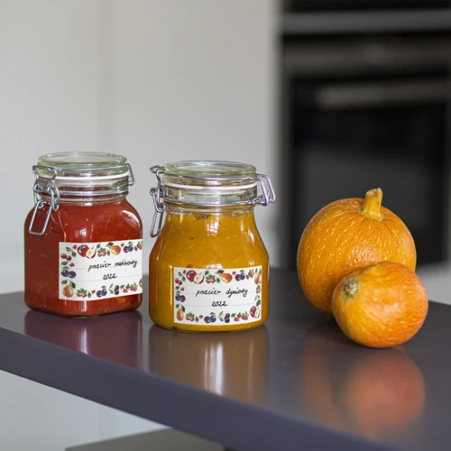 Samolepicí etikety vzor ovoce 85/45 mm - 20 ks. - 5