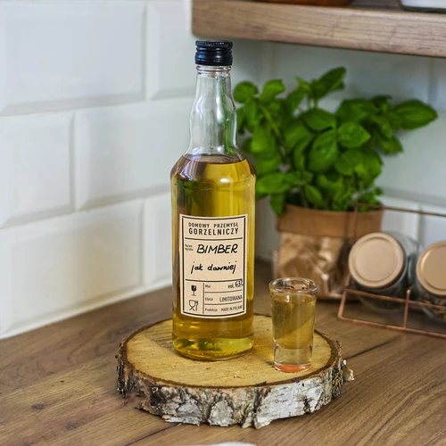 Samolepicí štítky 60x90 mm na lahve, vodku, PRL, 20 ks - 5