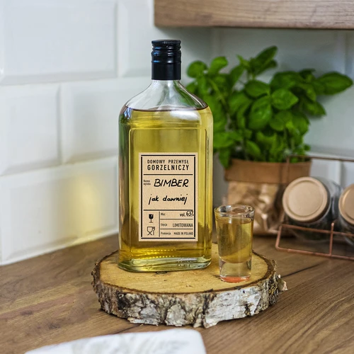 Samolepicí štítky 60x90 mm na lahve, vodku, PRL, 20 ks - 6