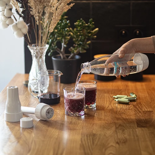 Saturátor na vodu a nápoje + bombičky 10 ks - 10