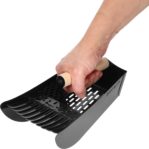 Sběrač drobného ovoce, kovový černý - 7