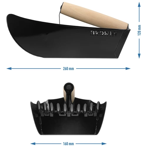Sběrač drobného ovoce, kovový černý - 10