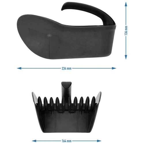 Sběrač drobného ovoce z plastu, černý - 9