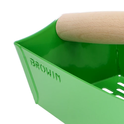 Sběrač na drobné ovoce, kovový zelený - 5