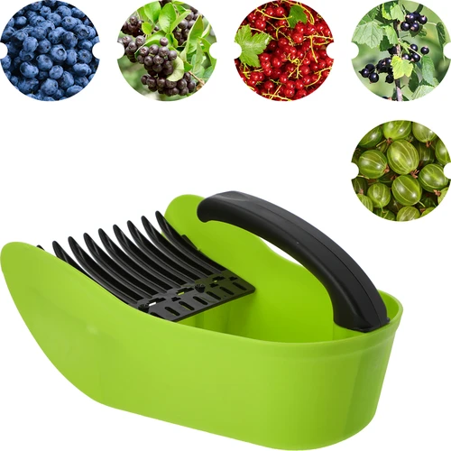 Sběrač na drobné ovoce, zelený, z plastu - 2