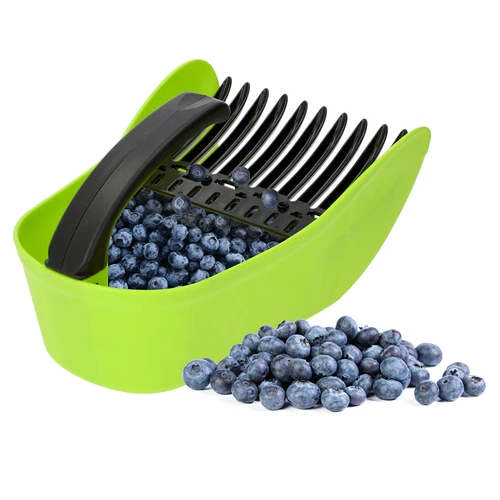 Sběrač na drobné ovoce, zelený, z plastu - 5